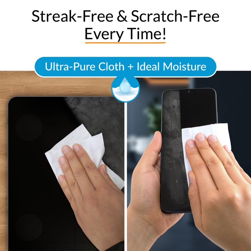 iCloth Screen Cleaner Wipes by iCloth â€“ Individually Wrapped â€“ Travel Size â€“ Streak-Free (24 Large Wipes) - Image 5